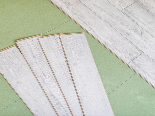 Beautiful grey laminate flooring